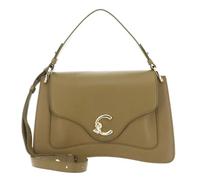 Coccinelle Cuir sac à épaule bandoulière sac à main C-Me Grained Leather Handbag Seagrass kaki