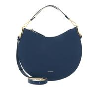 Coccinelle Cuir sac à épaule bandoulière Sunup Handbag Double Grainy Leather Deep Blue/Sandshell bleu pétrole