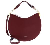 Coccinelle Cuir sac à épaule bandoulière Sunup Handbag Double Grainy Leather Ribes/Prune framboise