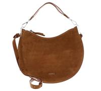 Coccinelle Cuir sac à épaule bandoulière Sunup Handbag Suede Leather Cognac brun