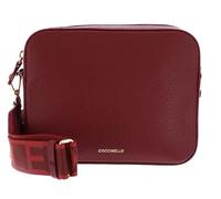 Coccinelle Cuir sac à épaule bandoulière Tebe Crossover Bag Ribes framboise