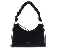 Coccinelle Sac à épaule Boheme Grana Double Shoulder Bag cuir Noir/Cognac