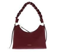 Coccinelle Cuir sac à épaule Boheme Grana Double Shoulder Bag Ribes/Prune framboise