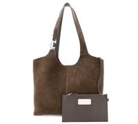 Coccinelle C-Easy Sac à bandoulière Cuir véritable 36 cm olive