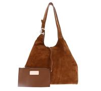 Coccinelle Cuir sac à épaule C-Easy Suede Handbag Cognac/Cognac brun