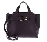 Coccinelle Cuir sac à épaule Malory Handbag Grained Leather Prune violet foncé