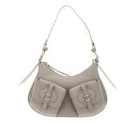 Coccinelle Cuir sac à épaule sac à main Mavery Pocket Shoulder Bag Grained Leather Eucalipto gris-vert