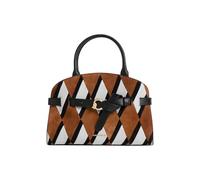 Coccinelle Cuir sac à épaule sac à main Sabine Handbag N.Geo.Pat Multi Cognac/Noir brun