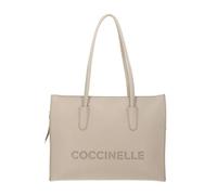 Coccinelle Myrtha Sac de shopper Cuir 36 cm beige