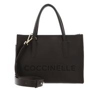 Coccinelle Cuir sac à main sac à épaule bandoulière Myrtha26 Handbag Grained Leather Fango vert foncé