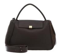Coccinelle Cuir sac à main sac à épaule bandoulière Pansy Smooth Leather/Suede Leather Handbag Fango/Fango vert foncé