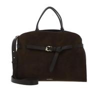 Coccinelle Sabine Suede Sac à main Cuir véritable 43 cm brun