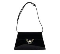 Coccinelle Dew Patent Shoulder Bag Noir