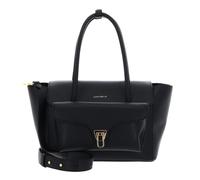 Coccinelle Double Beat Grained Leather Handbag Noir