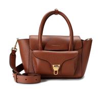 Coccinelle Double Beat Sac à bandoulière Cuir 21 cm brun