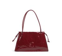 Coccinelle Dulse Shiny Sac porté épaule rouge foncé, femme