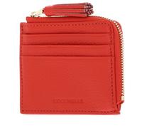 COCCINELLE Étui pour carte de crédit orange en cuir pour femme - Tassel Credit Card Holder Gazpacho 292627