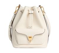 Coccinelle Cuir sac à épaule bandoulière Beat Generatio Bucket Bag Pearl écru