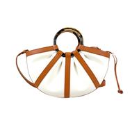 Coccinelle, Femme, Sacs, Blanc, Taille: ONE Size Shell Bicolor Handbag