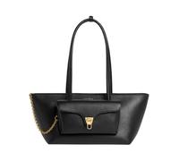 Coccinelle Cuir sac shopper Double Beat Grained Leather Handbag Noir