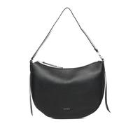 Coccinelle, Femme, Sacs, Noir, Taille: ONE Size Sac bandoulière en cuir noir avec fermeture éclair
