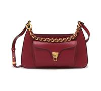 Coccinelle Sac porté épaule Beat en cuir bandoulière rouge foncé femme