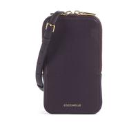 Coccinelle Flor Pochette telephone lilas, cuir grainé, femme