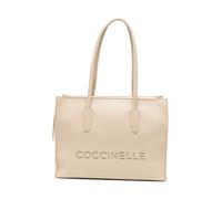 Coccinelle Cabas MYRTHA26 Cuir grainé Beige 36 cm Taille One Size
