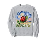 Coccinelle Jardin Feuille Fleur Sauvage Prairie Nature Lover Sweatshirt
