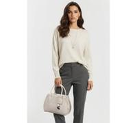Coccinelle Leather Medium Satchel Bag In Cream Taille: OS | Sacs à main Outlet | Femme | Blanche