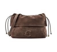 Coccinelle Lidia Sac à bandoulière Cuir véritable 31 cm gris