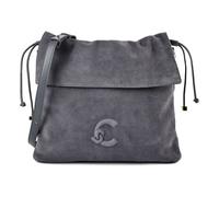 Coccinelle Lidia Sac à bandoulière Cuir véritable 34 cm gris