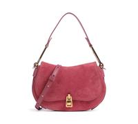 Coccinelle Magie Suede Sac porté épaule vieux rose, femme