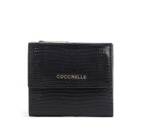 Coccinelle Metallic Lizard Portefeuille noir, femme