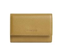 Coccinelle Porte-monnaie Metallic Soft cuir grainé Seagrass Kaki