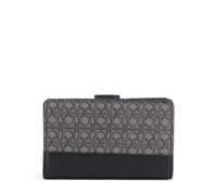 Coccinelle Metallic Monogram Portefeuille gris/noir, femme