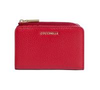 Coccinelle - Metallic Small Wallet - Femme - Accessoires - Rouge - Taille: ONE Size