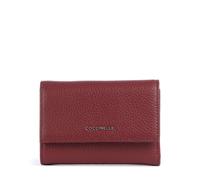 Coccinelle Metallic Soft Rfid Portefeuille rouge foncé, femme