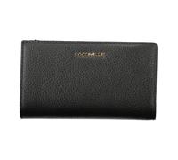 Coccinelle - Metallic Soft Wallet - Femme - Accessoires - Noir - Taille: ONE Size
