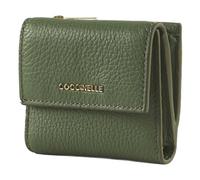 Coccinelle Metallic Soft Portefeuille gris-vert, femme