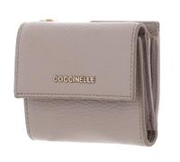 COCCINELLE Metallic Soft Wallet Grained Leather Powder Pink