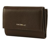 Coccinelle Metallic Soft Wallet Grainy Leather Brunette