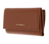 Coccinelle Porte-monnaie Metallic Soft Cuir grainé Cognac brun