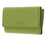 COCCINELLE Metallic Soft Wallet Grainy Leather Guacamole