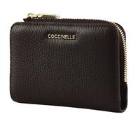 COCCINELLE Porte-monnaie violet foncé en cuir pour femme - Metallic Soft Wallet Prune 313680