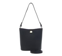 COCCINELLE Mini Bag Double Grainy Leather Noir / Cognac