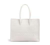 Coccinelle Myrtha Maxi Logo Cabas blanc, femme
