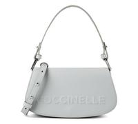 Coccinelle Myrtha Sac à bandoulière Cuir véritable 24 cm gris