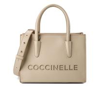 Coccinelle Myrtha Sac de shopper Cuir véritable 27 cm brun