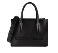 Coccinelle Myrtha Sac de shopper Cuir véritable 27 cm noir